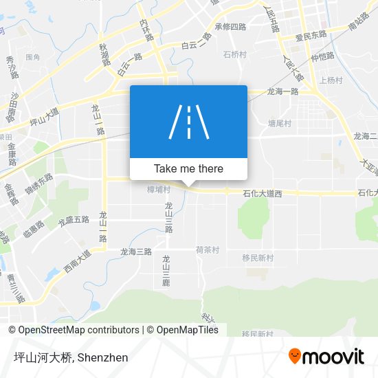 坪山河大桥 map