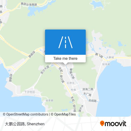 大鹏公园路 map
