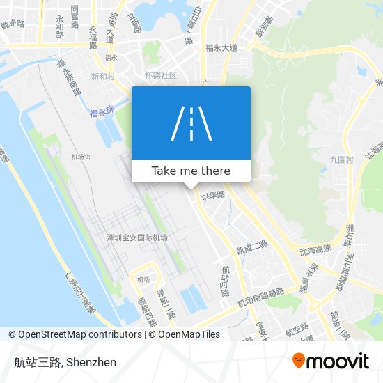 航站三路 map