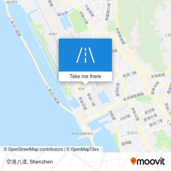 空港八道 map