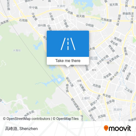 高峰路 map
