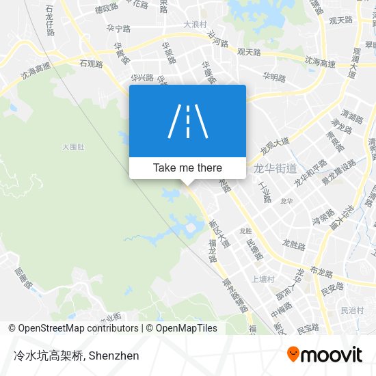 冷水坑高架桥 map
