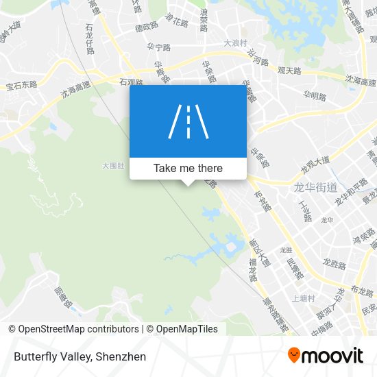 Butterfly Valley map