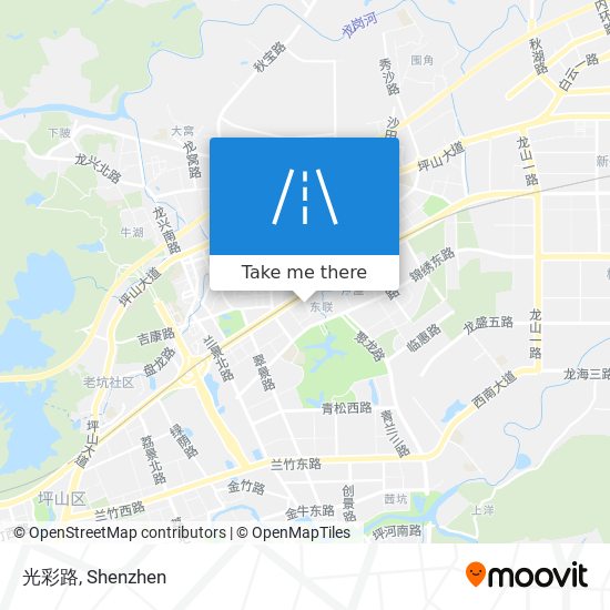 光彩路 map