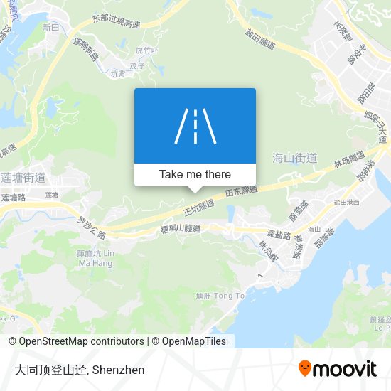 大同顶登山迳 map