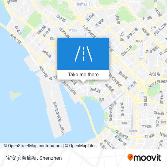 宝安滨海廊桥 map