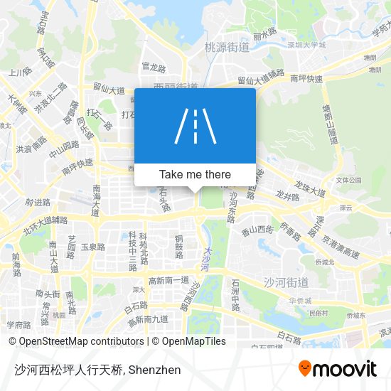 沙河西松坪人行天桥 map