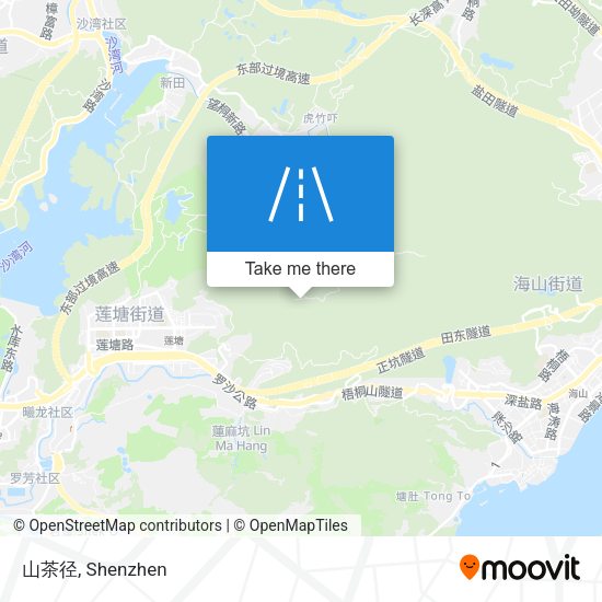 山茶径 map