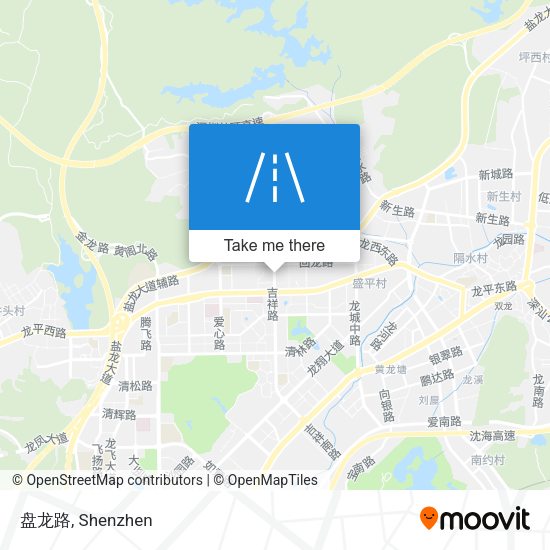 盘龙路 map