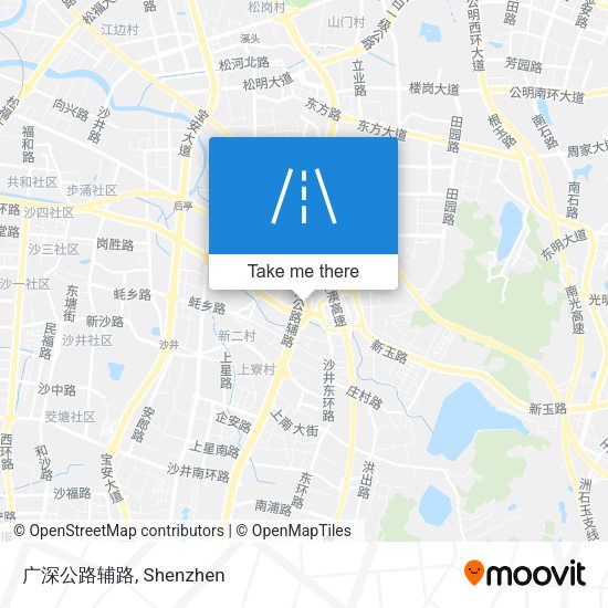 广深公路辅路 map