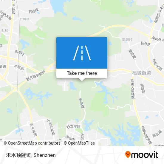 求水顶隧道 map