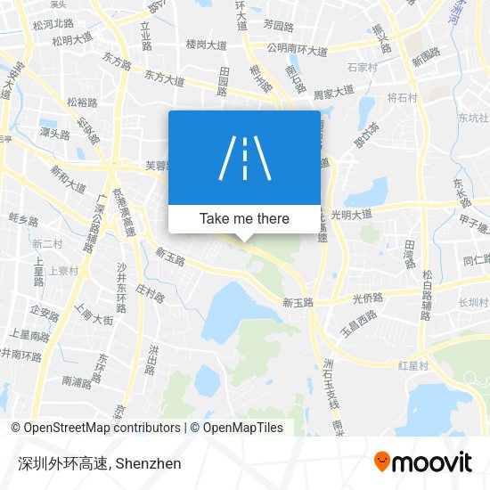 深圳外环高速 map