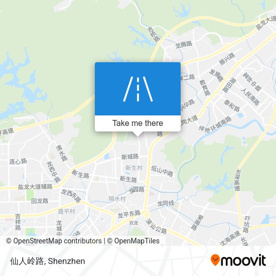 仙人岭路 map