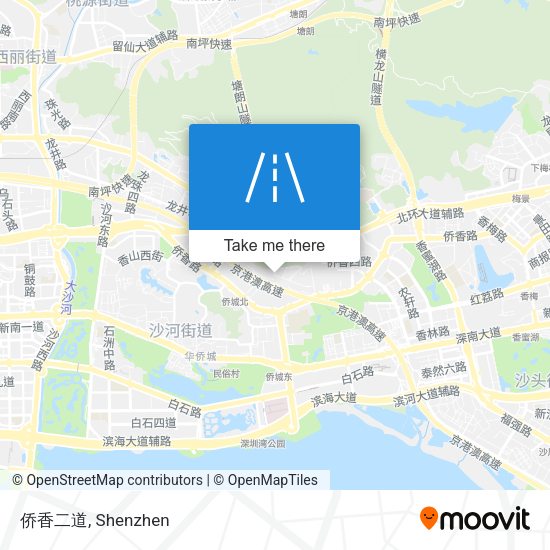 侨香二道 map
