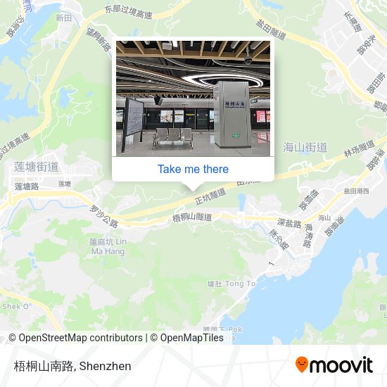 梧桐山南路 map