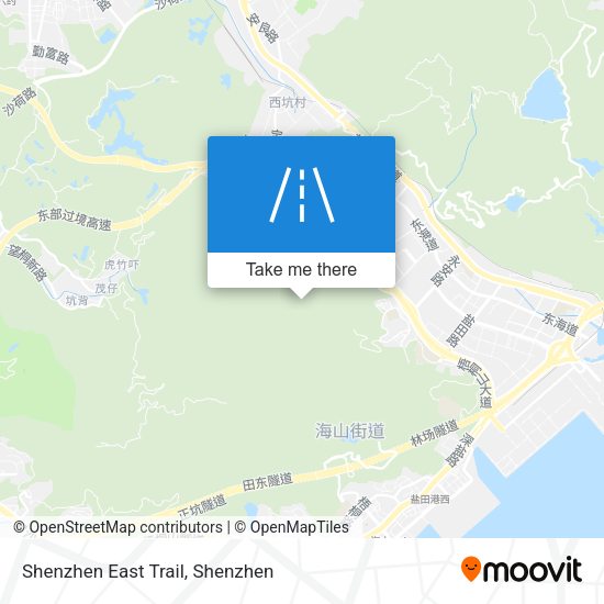 Shenzhen East Trail map