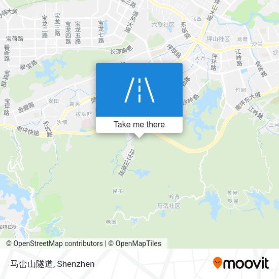 马峦山隧道 map