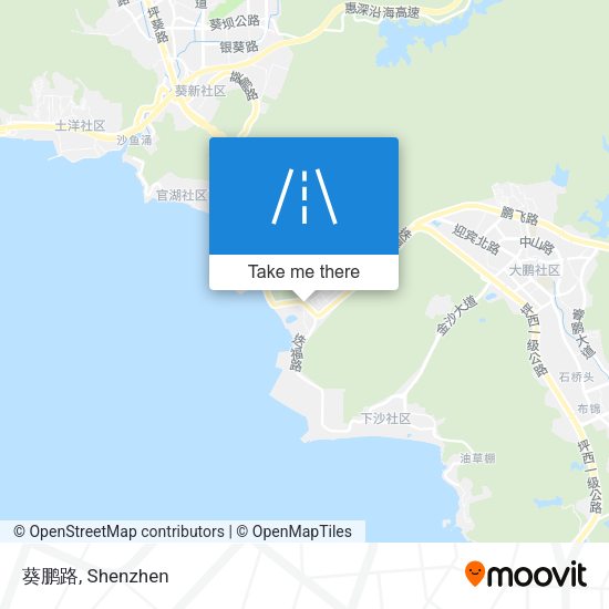 葵鹏路 map