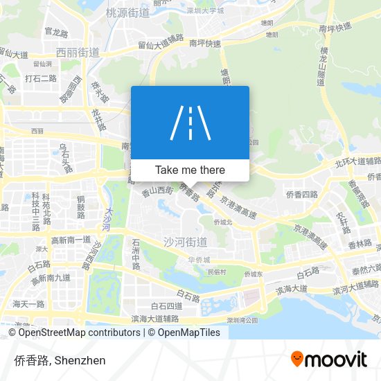 侨香路 map