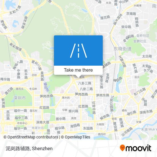 泥岗路辅路 map