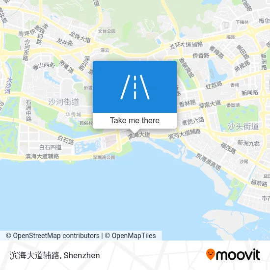 滨海大道辅路 map