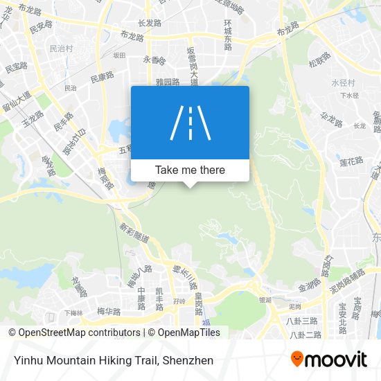 Yinhu Mountain Hiking Trail map
