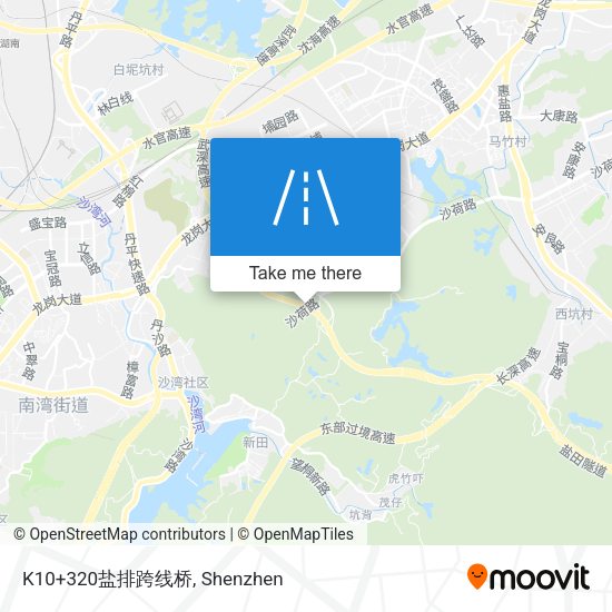 K10+320盐排跨线桥 map