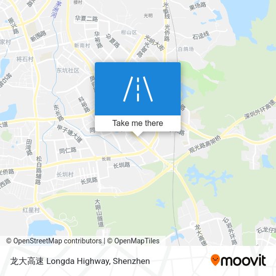 龙大高速 Longda Highway map
