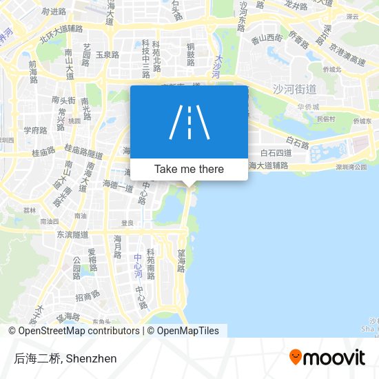 后海二桥 map