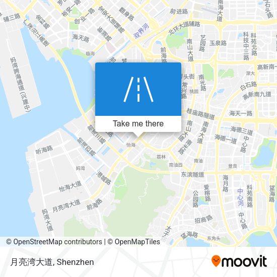 月亮湾大道 map