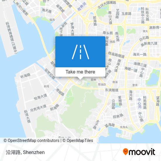 沿湖路 map