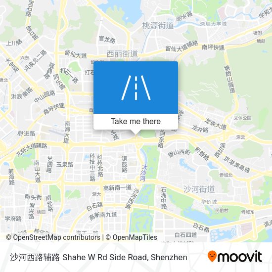 沙河西路辅路 Shahe W Rd Side Road map