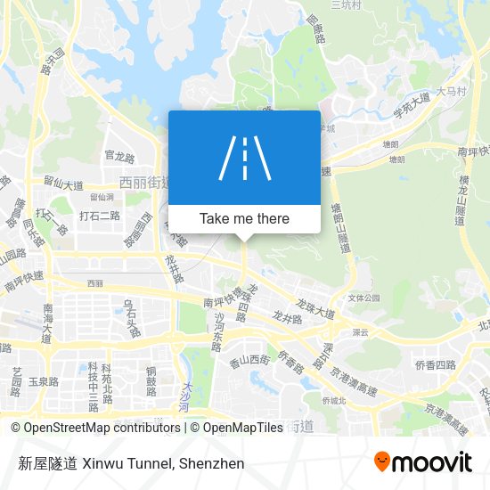 新屋隧道 Xinwu Tunnel map