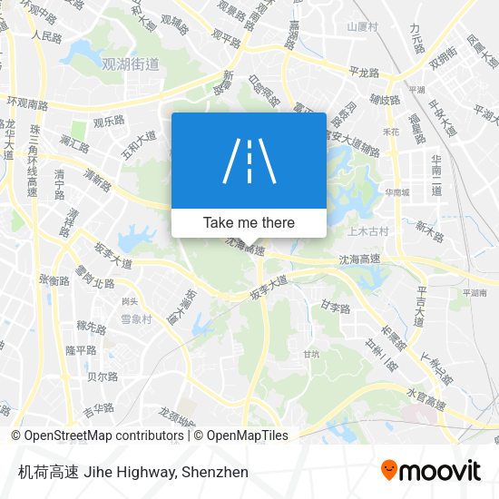 机荷高速 Jihe Highway map