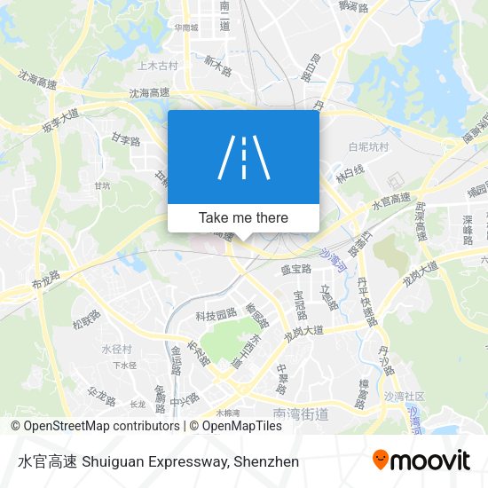 水官高速 Shuiguan Expressway map