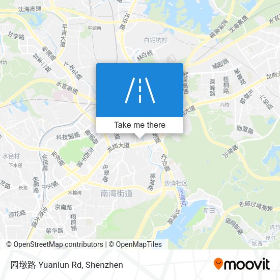 园墩路 Yuanlun Rd map