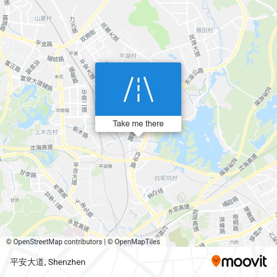 平安大道 map