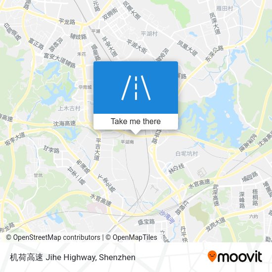 机荷高速 Jihe Highway map