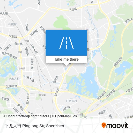 平龙大街 Pinglong Str map