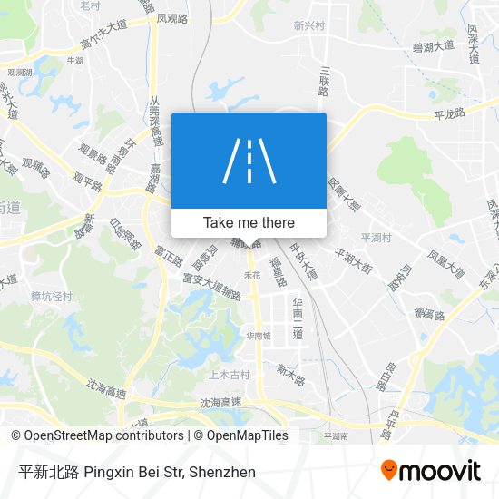 平新北路 Pingxin Bei Str map
