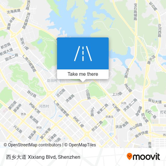西乡大道 Xixiang Blvd map