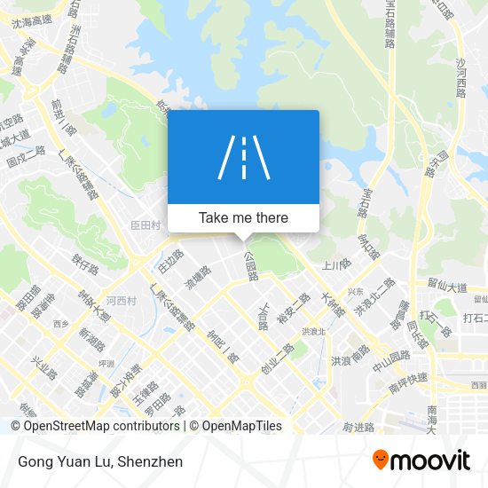 Gong Yuan Lu map