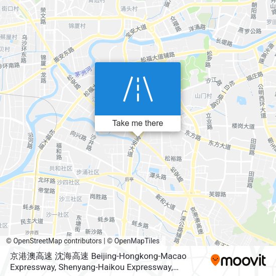 京港澳高速 沈海高速 Beijing-Hongkong-Macao Expressway, Shenyang-Haikou Expressway map