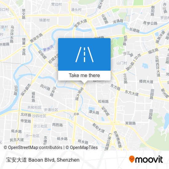 宝安大道 Baoan Blvd map