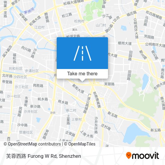 芙蓉西路 Furong W Rd map