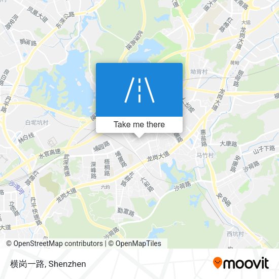 横岗一路 map