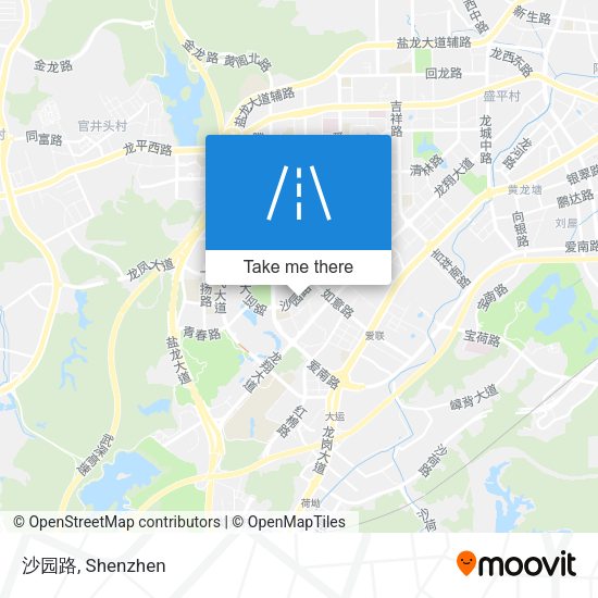 沙园路 map