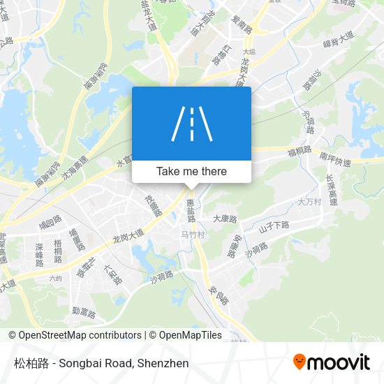 松柏路 - Songbai Road map
