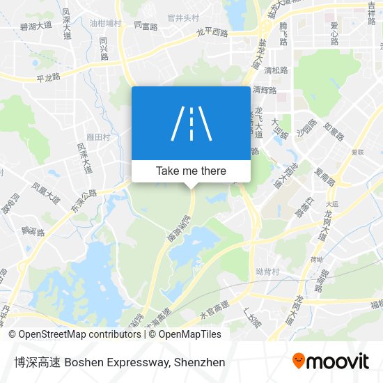 博深高速 Boshen Expressway map