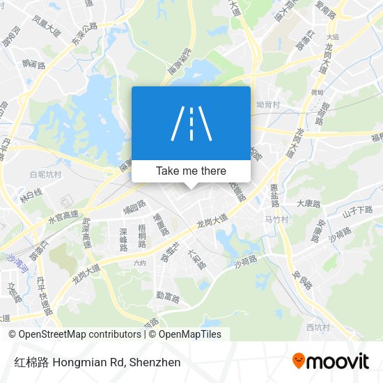 红棉路 Hongmian Rd map